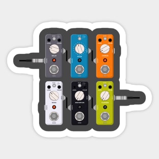 Guitar effects pedals Sticker